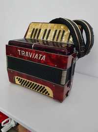 Acordeon nemțesc Traviata cu 48 de basi