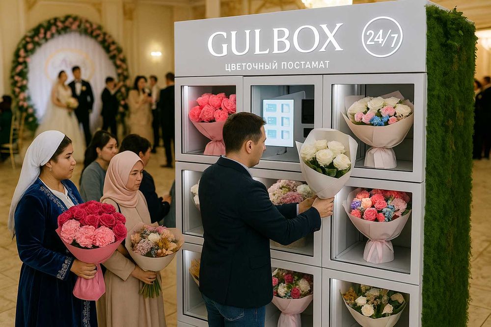 Готовый Цветочный Бизнес GulBox Доступен 24/7 Без Сотрудников Франшиза