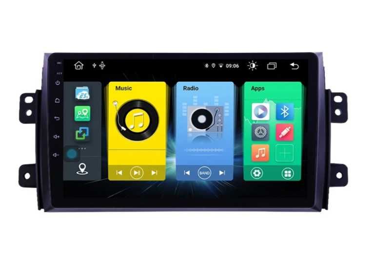 Мултимедия Android CarPlay за Suzuki SX4 Fiat Sedici + ПОДАРЪК Камера