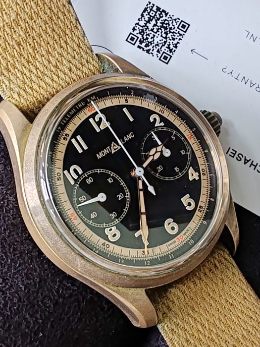 Ceas Montblanc 1858 Bronze Automatic Chronograph Acte-Cutie!