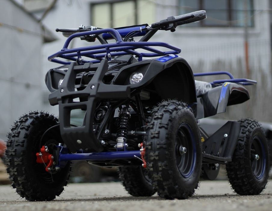 Mini ATV electric NITRO Torino Deluxe Quad 800W 36V #Albastru