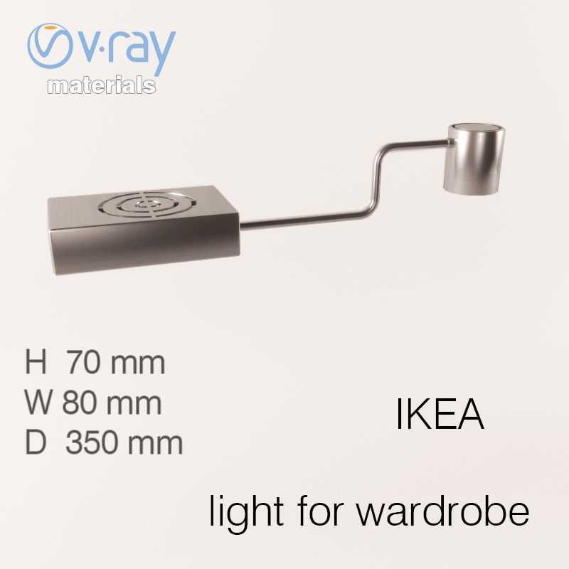 Set 3 buc. lampă spot pentru corpuri de mobilier - nichel - IKEA (nou)