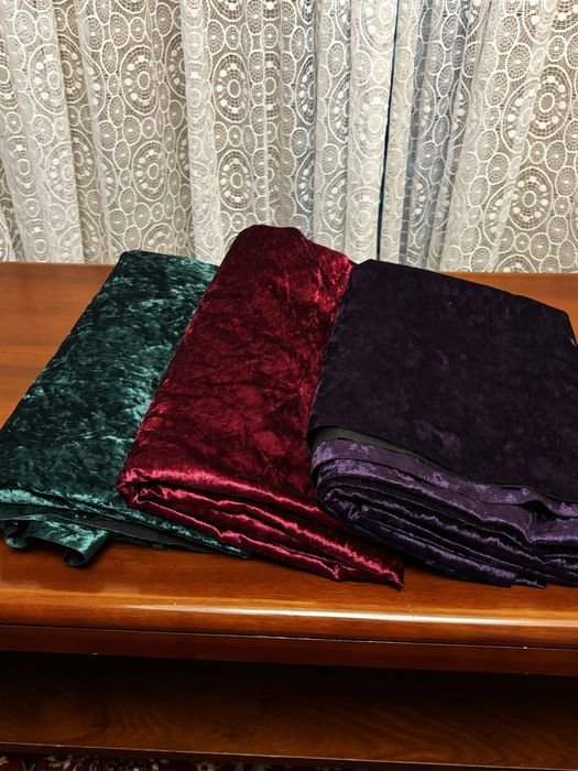 Бархатная обивочная ткань