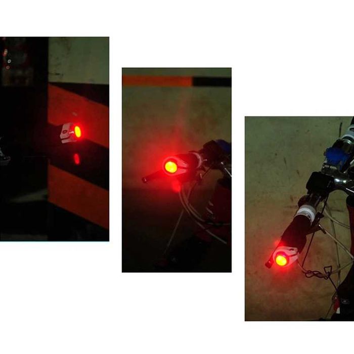 Dopuri lumina ghidon bicicleta LED semnalizare mansoane