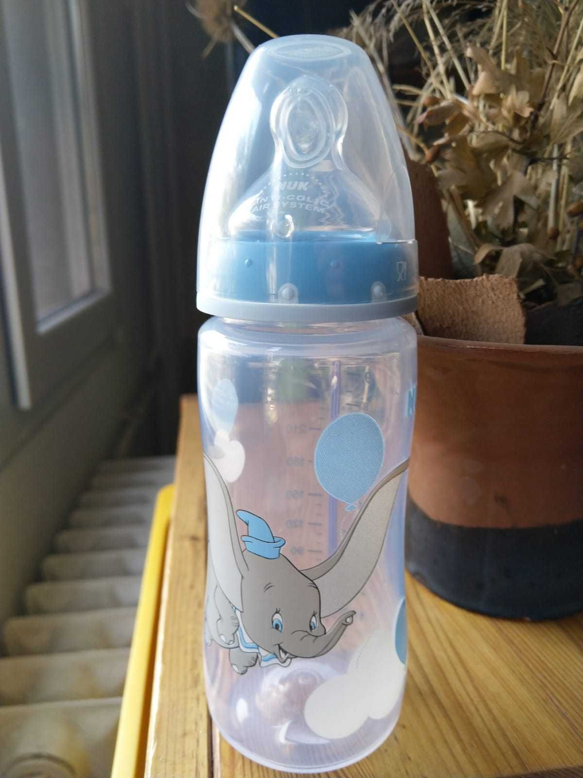 Biberon Nuk cu tetina din silicon 6-18 luni, 300 ml