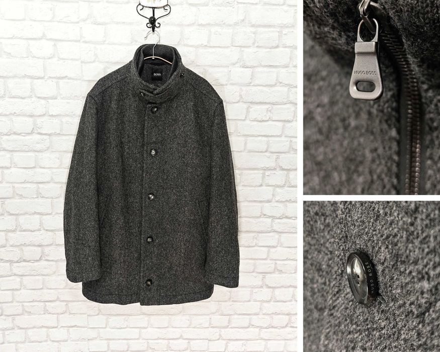 HUGO BOSS Оригинално мъжко вълнено палто размер 052 / XL