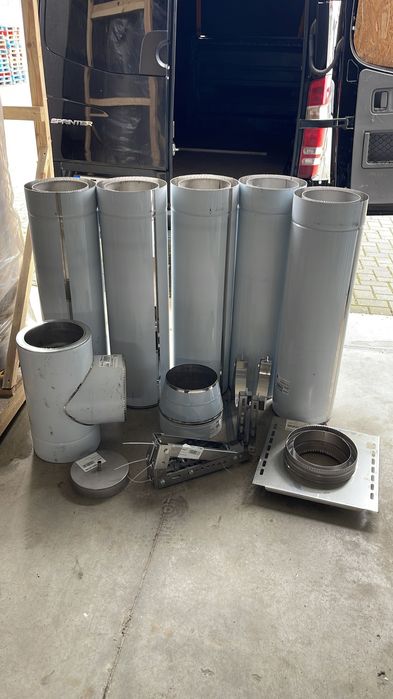 Horn de inox Coș de fum Burlane din inox izolate!