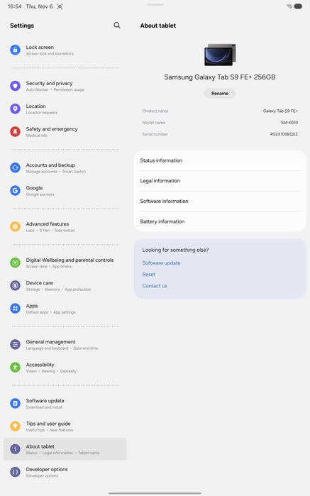 Tabletă Samsung Galaxy Tab S9 FE+ Plus, 5G, 12GB RAM, 256GB, garanție