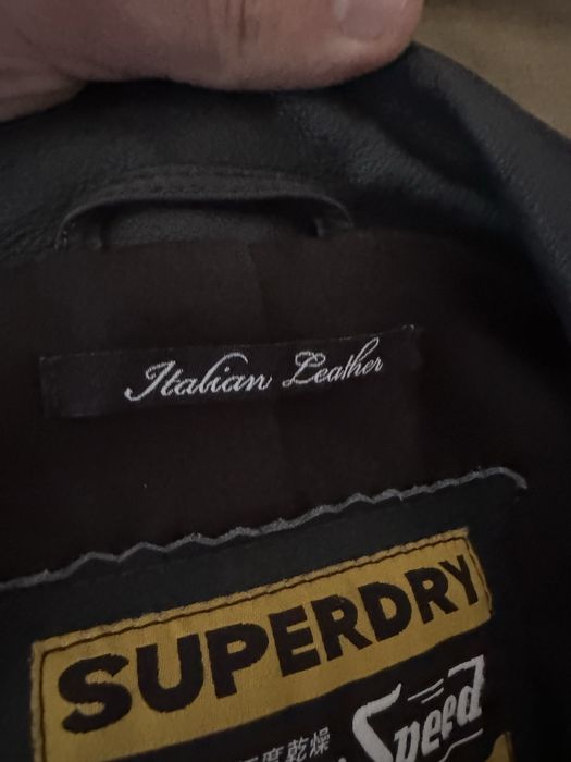 Superdry кожено яке размер М
