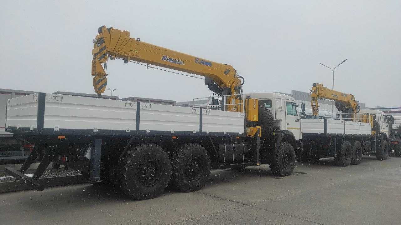 Кран манипулятор полноприводный КАМАЗ 43118 6х6 Вездеход