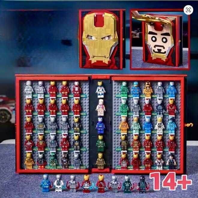 Лего Iron Man Книга с 52 минифигурки (Iron Book 2800+ части)