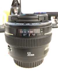 Obiectiv DSLR Canon EF 50 mm 1:1.4 USM folosit, stare perfecta.