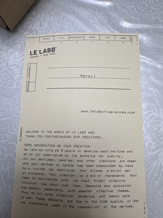 Le Labo Santal 33 100 мл Eau de Parfum (натуральный спрей) unisex