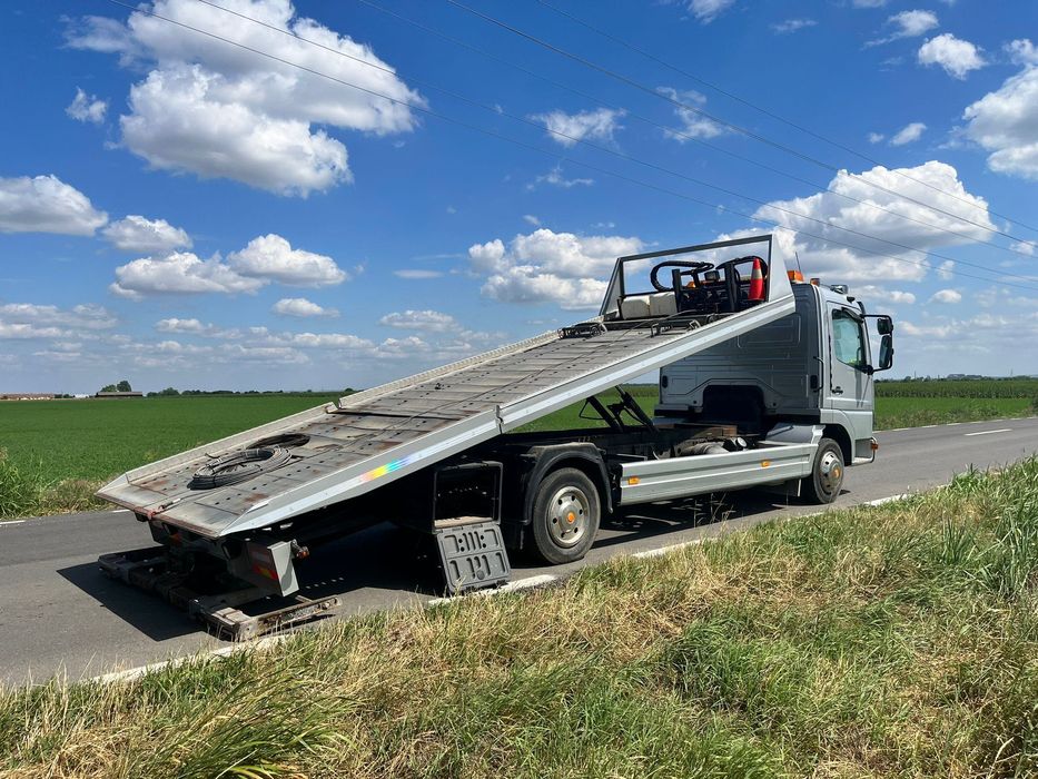 Mercedes Atego platformă hidraulica + furcă hidraulica