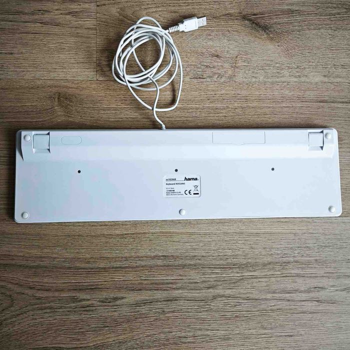 Клавиатура Hama ROSSANO - USB, бяла, с кирилица
