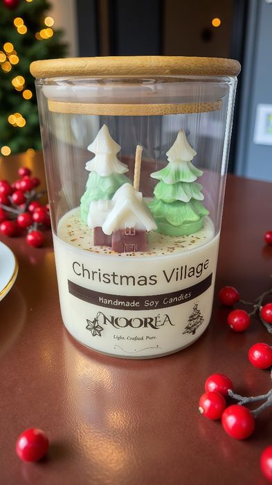 Свещи от естествен восък (Соев и Кокосов)