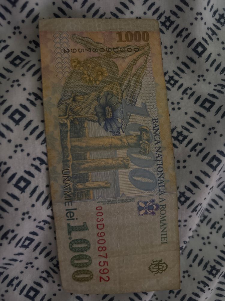 Bancnota de 1000 lei vechi de colectie