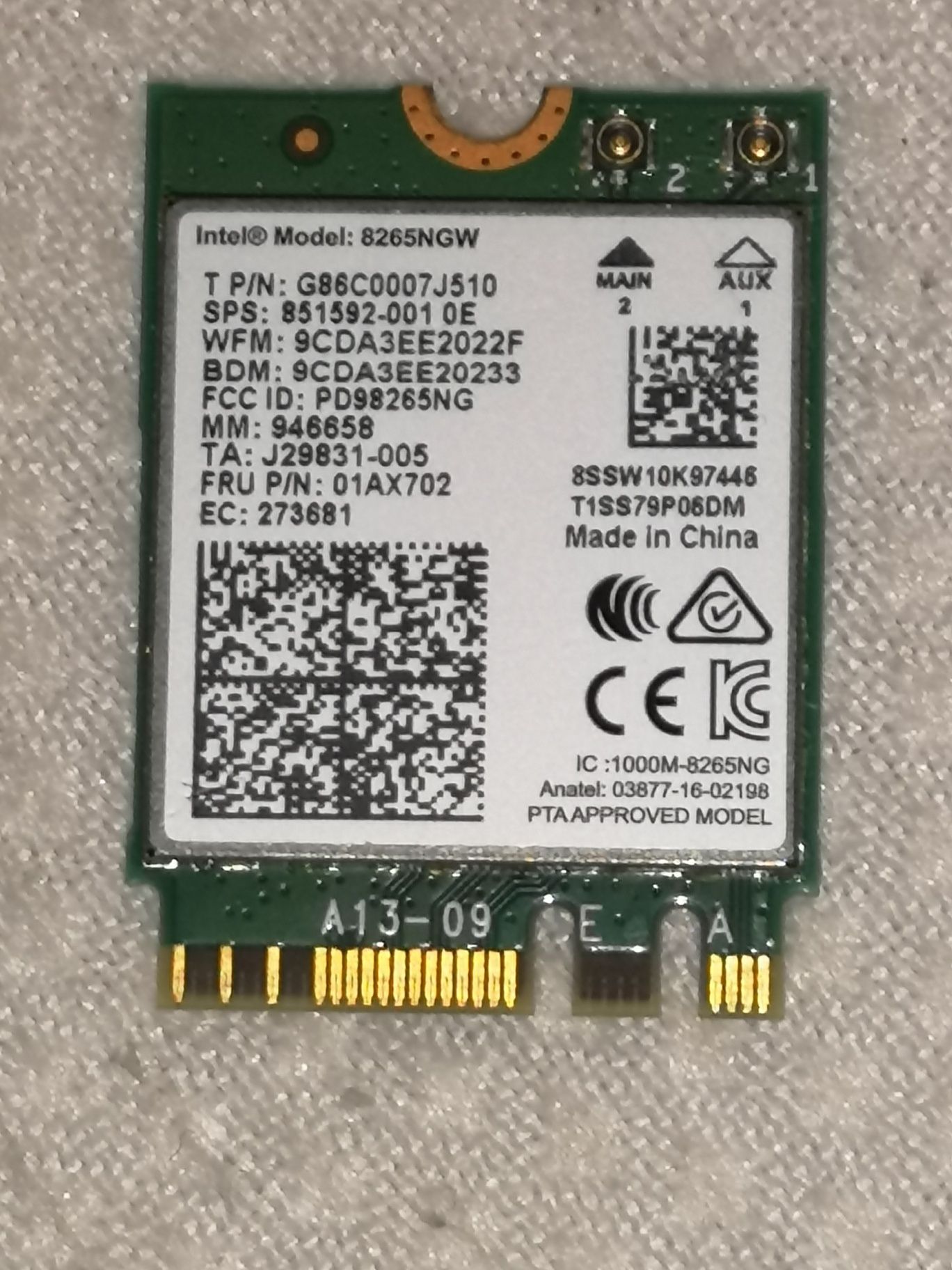 Modul wifi + cablu (adapor) hdd laptop