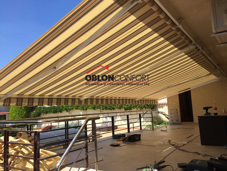 Copertine retractabile cu brate