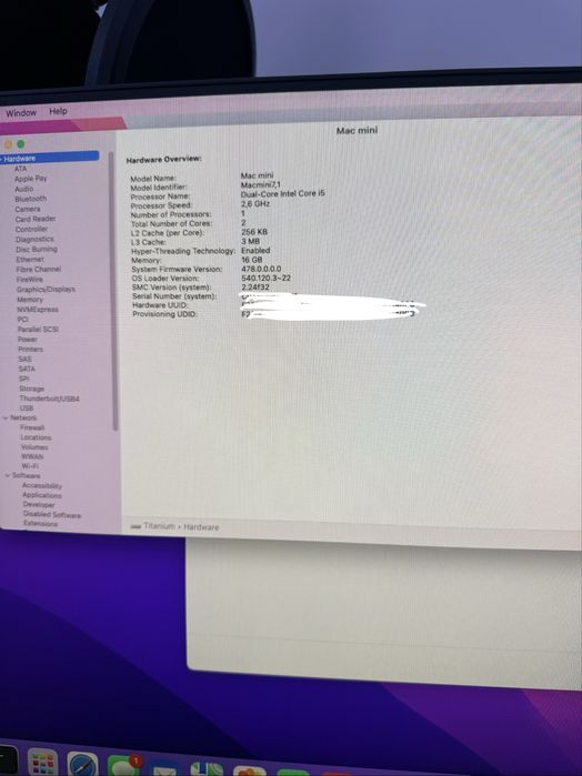 Mac Mini Late 2014 - i5 2.6GHz, 16GB, 1.25TB, stare impecabila