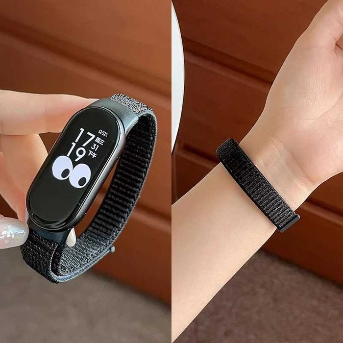 Текстилна плетена каишка с велкро за Xiaomi Smart Band 8 | 9 | 10