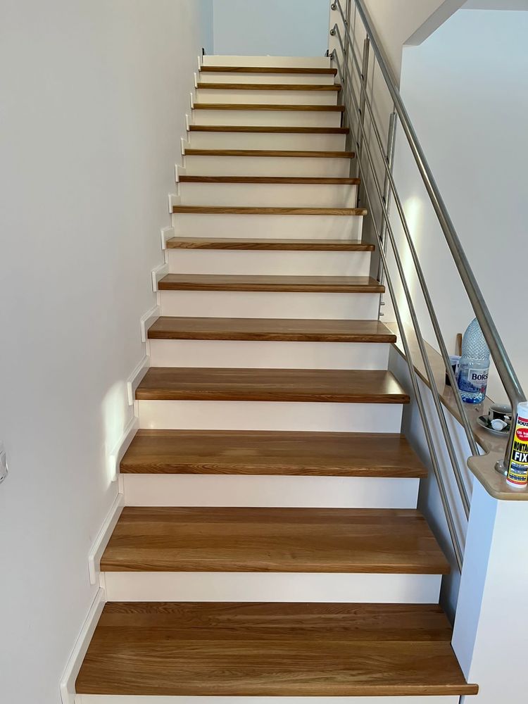 Scara lemn masiv , scări , trepte