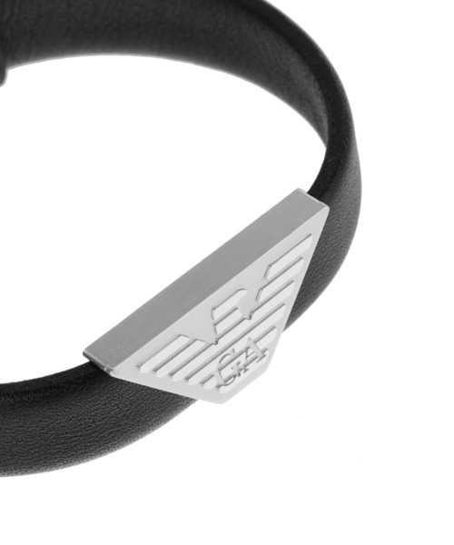 Мъжка кожена гривна Emporio Armani
