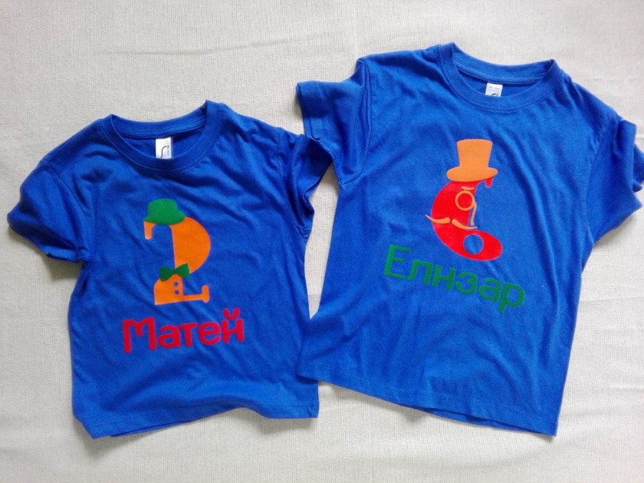 Рожден ден - Персонализирани блузи за момче