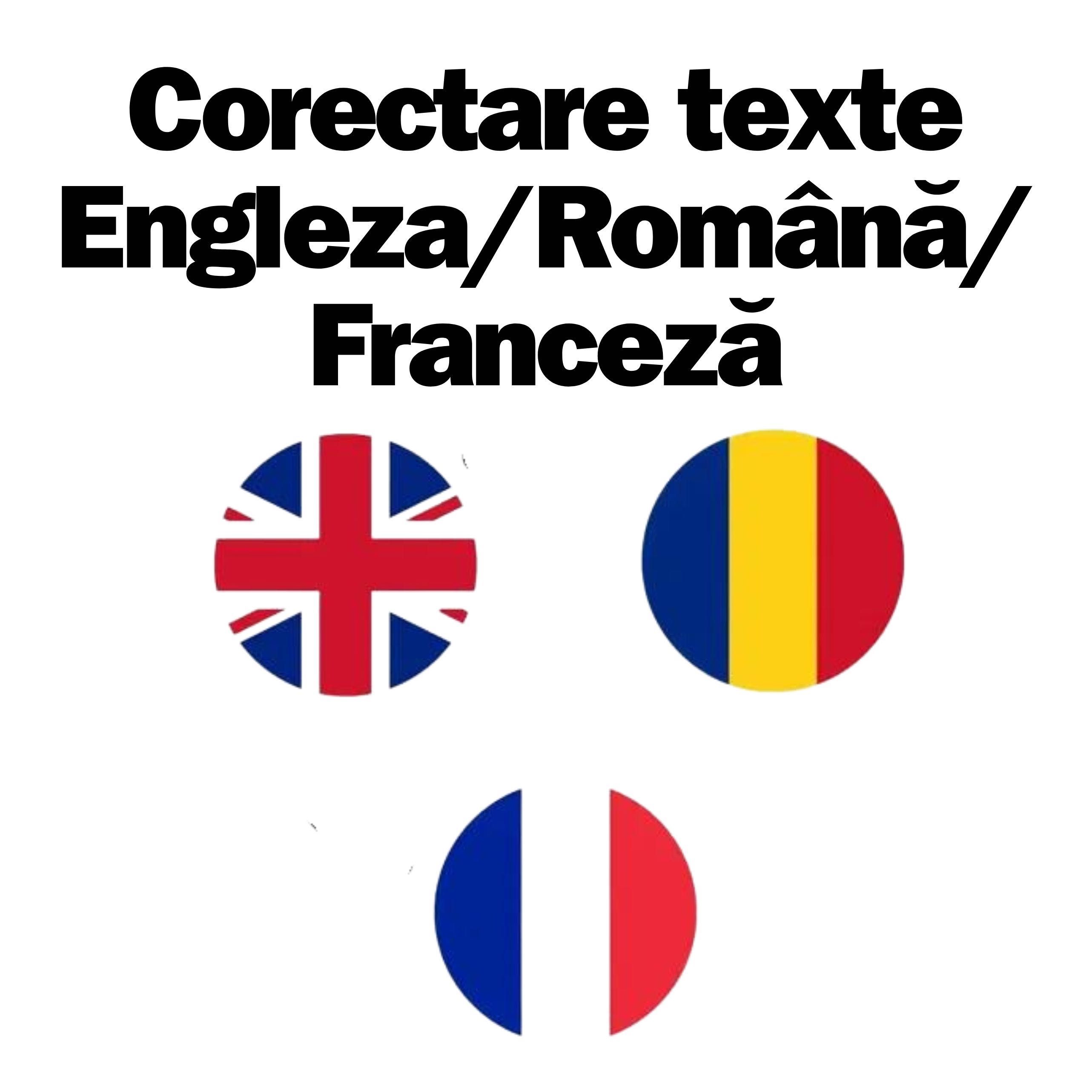 Corectare texte/ teme online in engleza/ romana/ franceza