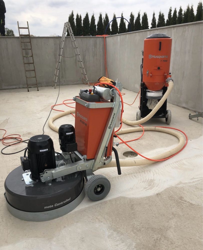 Servicii slefuit beton / pardoseli fara praf/indepartare adeziv/lipici