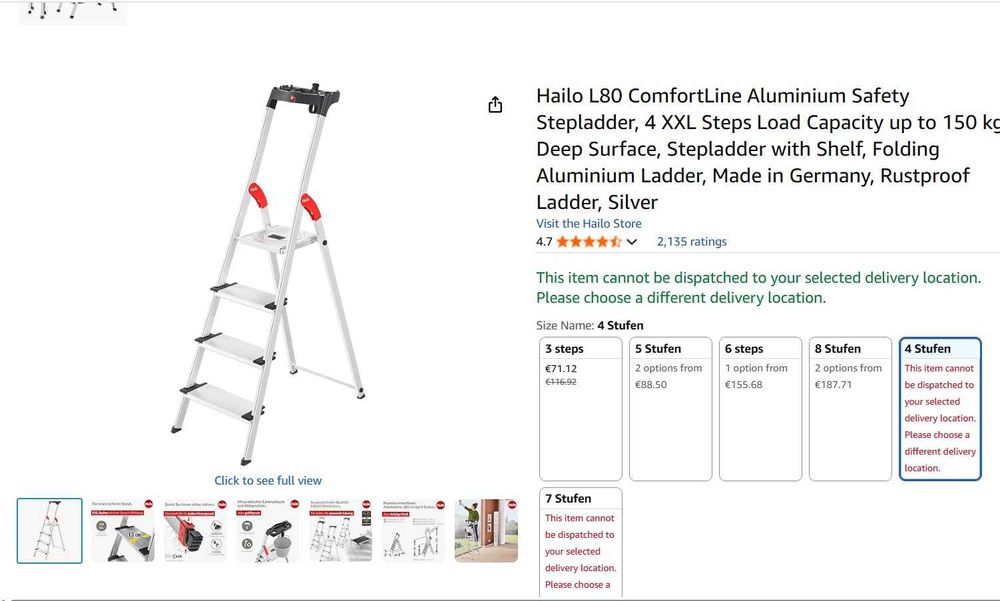 Scara aluminiu Hailo L80 ComfortLine