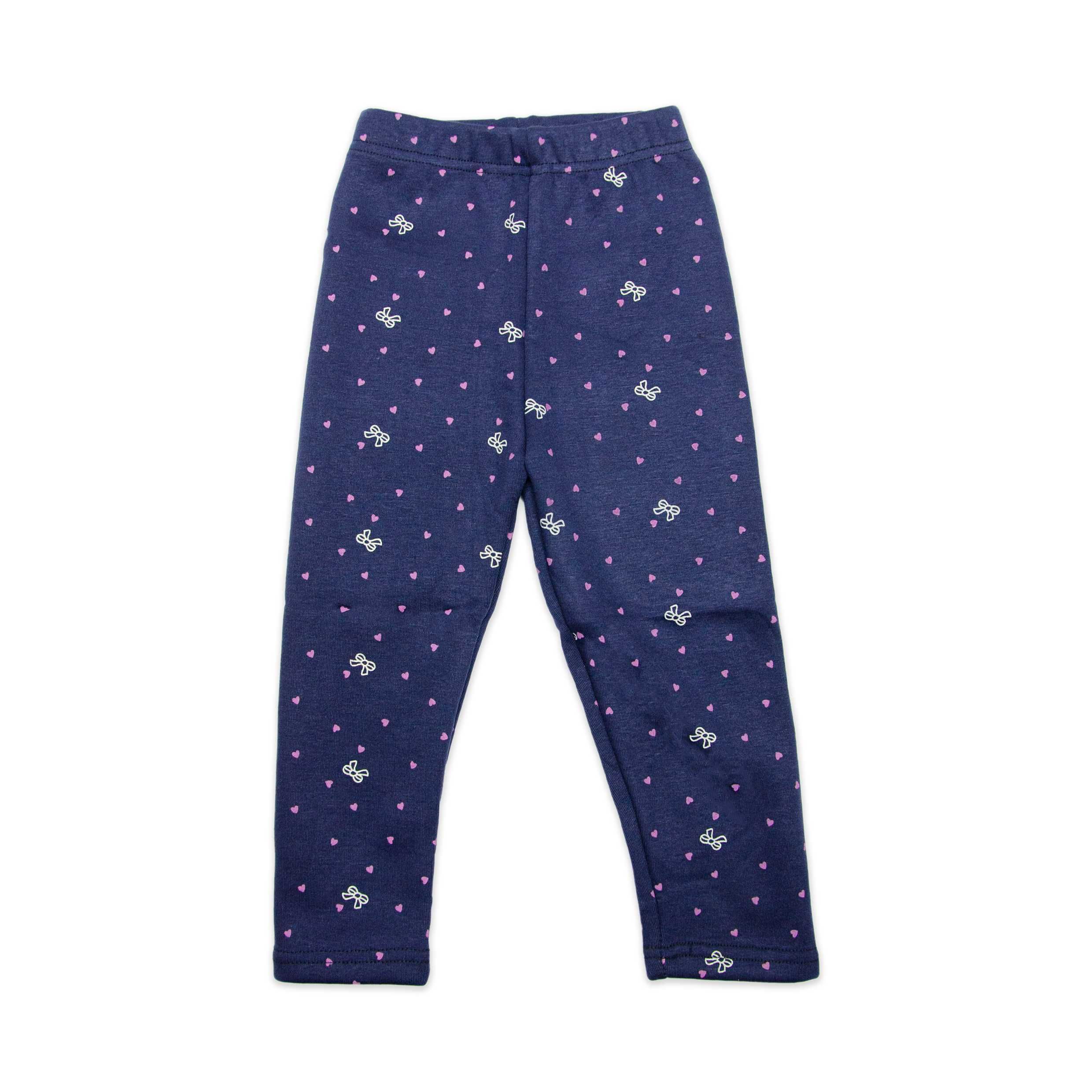 Colanti bleumarin imblaniti fete | Pantaloni imblaniti copii F51