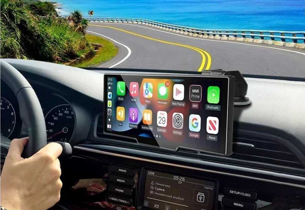 10.26" Carplay и Android Auto Навигация Видеорегистратор 4К