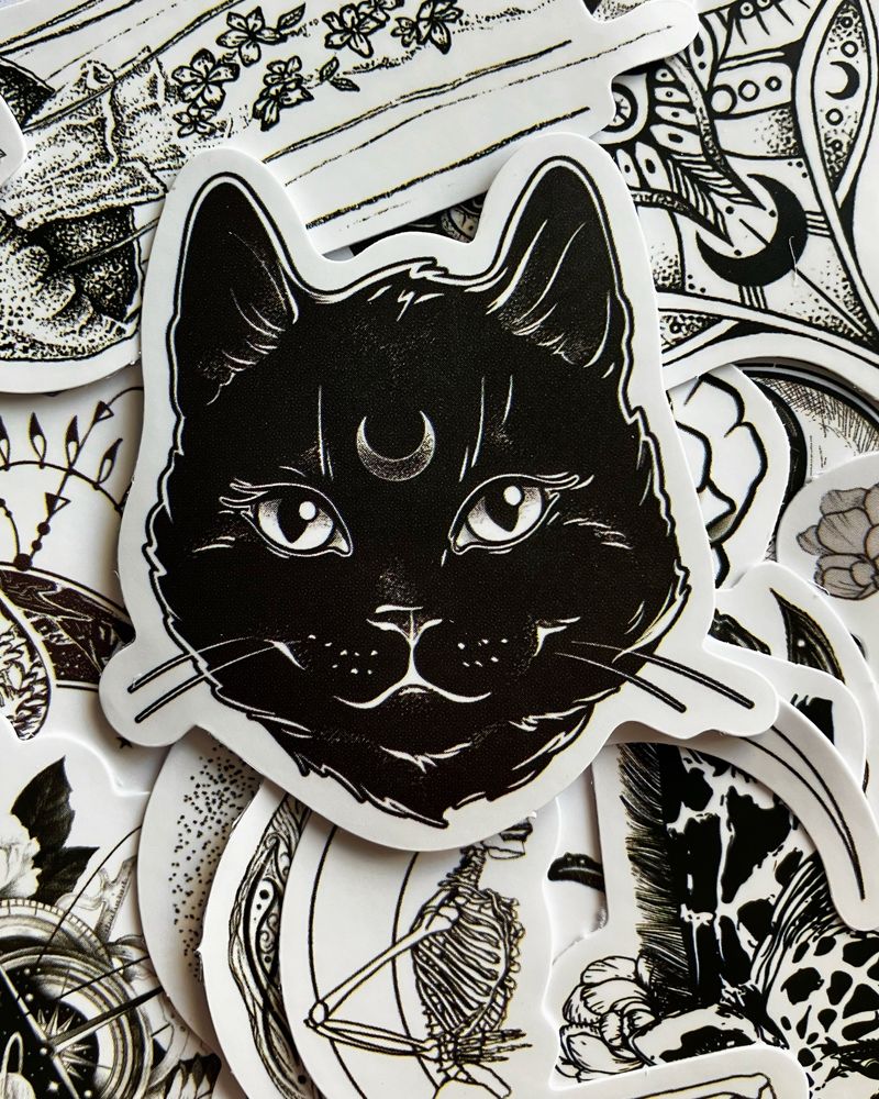 Черно бели стикери/ Black and white stickers