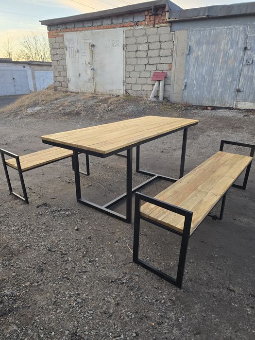 Стол + 2 скамейки