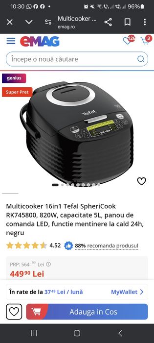 Friteuză Tefal compactă