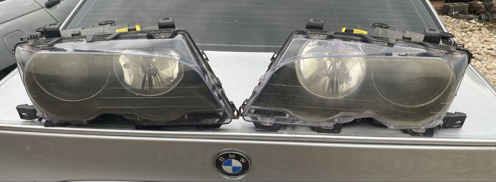 Фарове с лупи и ксенон за Бмв Е46 купе преди фейс