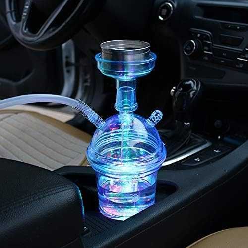 Narghilea Profesionala Clear Cup, 1 Furtun, 25 Cm, LED
