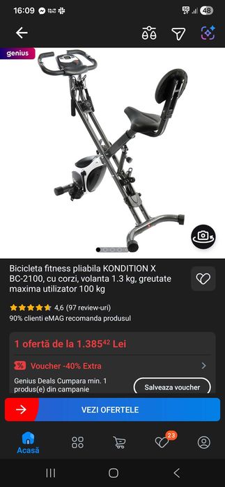 Bicicleta Kondition X-BC2100
