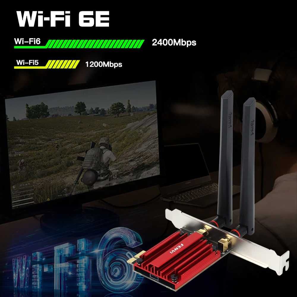 Новинка! Внутренний Pci-E адаптер Wi-Fi6E + Bluetooth 5.3 Антенна 5db