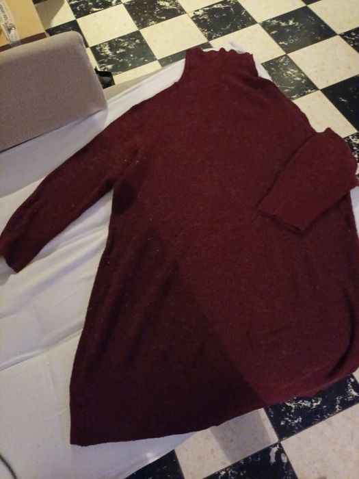 Pulover supradimensionat vișiniu Zeeman de femei marimea 48