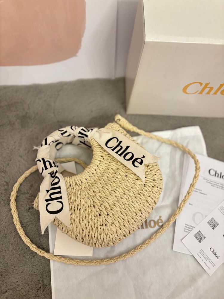 Poseta/Geanta CHLOE Small Bracelet Woody plajă