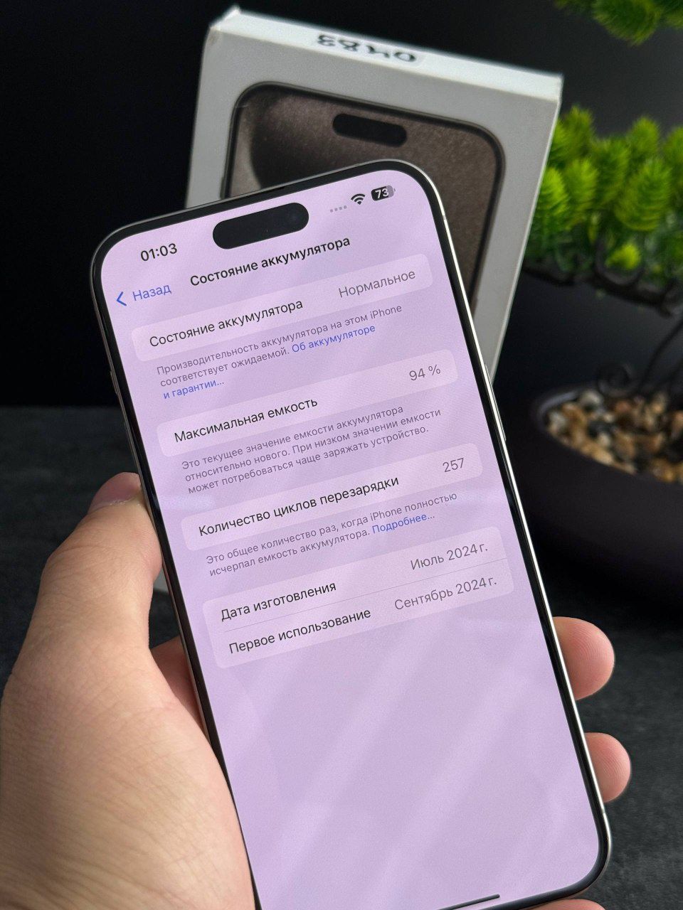 Iphone 15 pro max 256gb ideal 94%