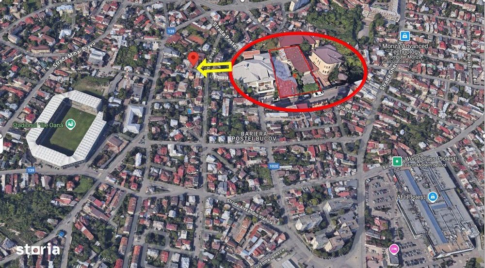 Constructii 392 mp + Teren - 350 mp - CENTRAL, Strada Meridiane