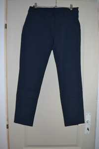 Pantaloni dama bleumarin cu buline, L-XL elastici