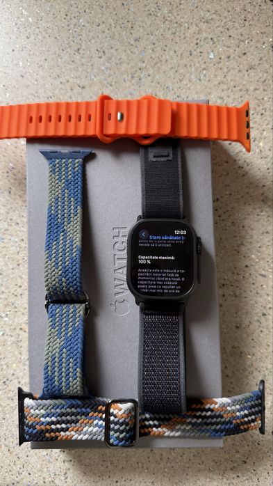 Apple watch ultra 2 Gps caracasa black titaniim 49mm factura 4299 lei