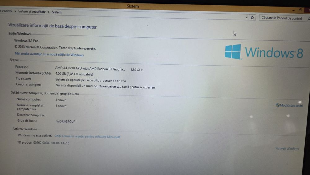 Laptop Lenovo G50-45 80E3