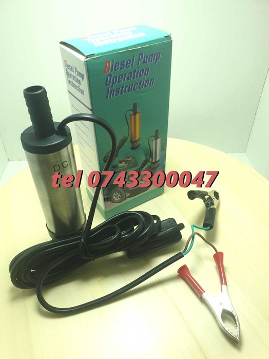 Pompa Transfer Lichid Submersibila Electrica 12v rot 8500min
