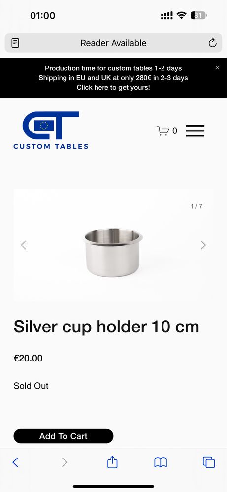 Pahare aurii si argintii pentru mesele de poker lux customtables.eu