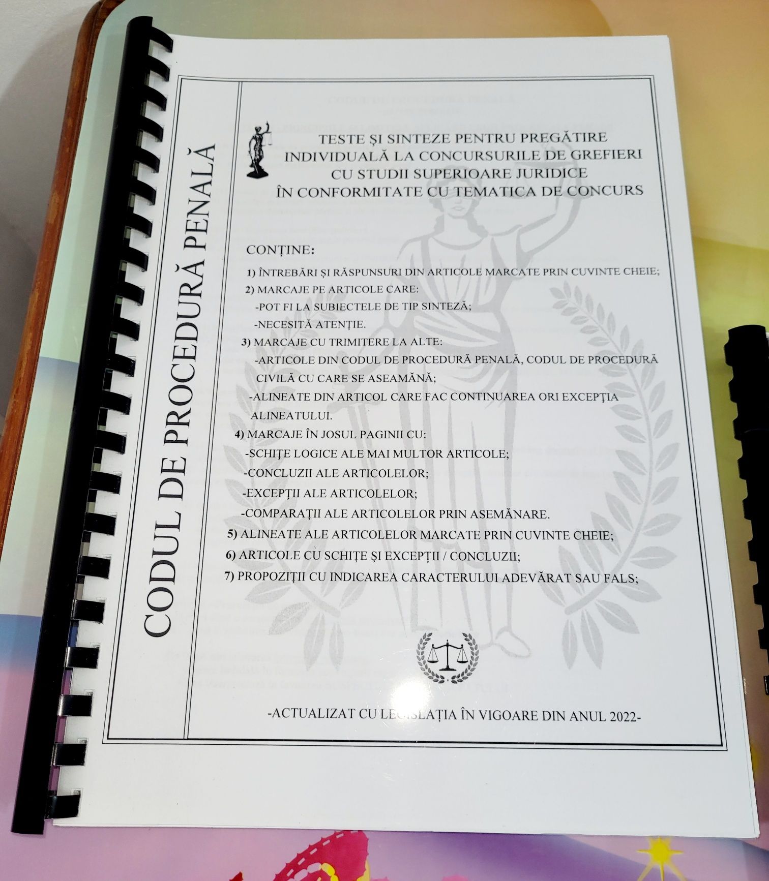 Sinteze și grile pentru admiterea la Școala Națională de Grefieri